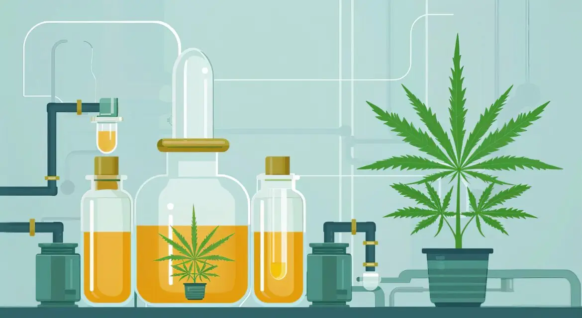 Cannabis Extraction Illustration