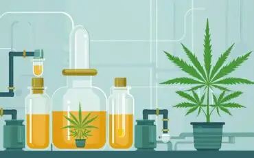 Cannabis Extraction Illustration